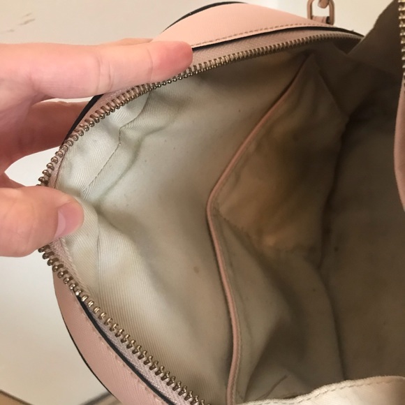 Danier | Blush Leather Dome Satchel Purse - Picture 6 of 8